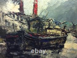 Tableau Ancien Huile Sur Toile Stephane H. C Gourjon