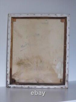 Tableau Ancien Huile Sur Toile Sur Chassis Rouxel Florent Clown Au Saxo Bel Etat
