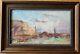 Tableau Ancien Huile Sur Panneau Bord De Mer Eugene Boudin (1824-1898) Attr