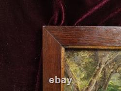 Tableau Ancien Peinture Huile Bois HSP Ecole Francaise de Barbizon Foret XIX 19