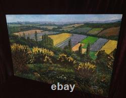 Tableau Ancien Peinture Huile Bois Provence Provencale DLG XIX Ecole de Barbizon