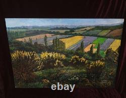 Tableau Ancien Peinture Huile Bois Provence Provencale DLG XIX Ecole de Barbizon