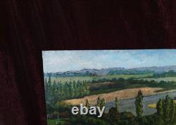 Tableau Ancien Peinture Huile Bois Provence Provencale DLG XIX Ecole de Barbizon