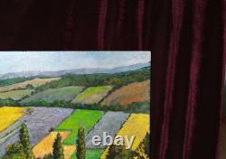 Tableau Ancien Peinture Huile Bois Provence Provencale DLG XIX Ecole de Barbizon