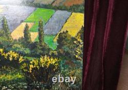 Tableau Ancien Peinture Huile Bois Provence Provencale DLG XIX Ecole de Barbizon