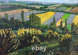 Tableau Ancien Peinture Huile Bois Provence Provencale DLG XIX Ecole de Barbizon