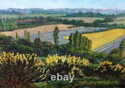 Tableau Ancien Peinture Huile Bois Provence Provencale DLG XIX Ecole de Barbizon