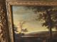 Tableau Ancien Peinture Huile Ecole Flamande De Barbizon Xvii Xviii Cadre Dore