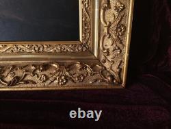 Tableau Ancien Peinture Huile Ecole Flamande de Barbizon XVII XVIII Cadre Dore