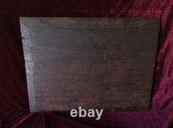 Tableau Ancien Peinture Huile Ecole Flamande de Barbizon XVII XVIII Cadre Dore