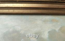Tableau Ancien Peinture Huile Ecole Francaise de Barbizon Vache DLG Rosa Bonheur