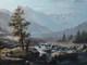 Tableau Ancien Peinture Huile Ecole De Barbizon Montagne Levigne Godchaux Xix
