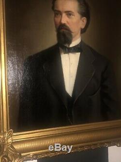 Tableau Ancien Portrait Aristocrate Huile Sur Toile Galerie Assindia Essen