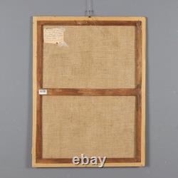 Tableau Ancien Portrait d'une Femme Noble Huile sur Toile XIXe Siècle