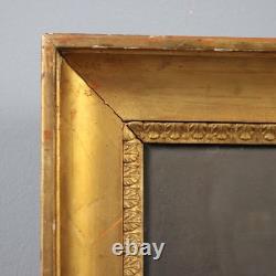 Tableau Ancien Portrait d'une Jeune Femme Huile sur Toile XIXe Siècle