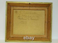 Tableau Ancien Rare 1923 Emmanuel Charles Benezit Huile Sur Toile Oliviers Be