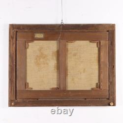 Tableau Ancien Scène de Genre Huile sur Toile du XVIIIe Siècle Original