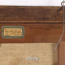 Tableau Ancien Scène de Genre Huile sur Toile du XVIIIe Siècle Original