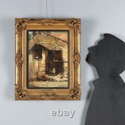 Tableau Ancien Signé Domenico Pennacchini Huile sur Panneau'800 Original