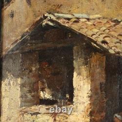 Tableau Ancien Signé Domenico Pennacchini Huile sur Panneau'800 Original