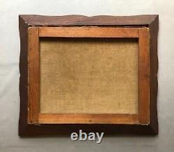 Tableau Ancien Signé, Encadré, Scène De Baignade, Huile Sur Toile, Peinture, XXe