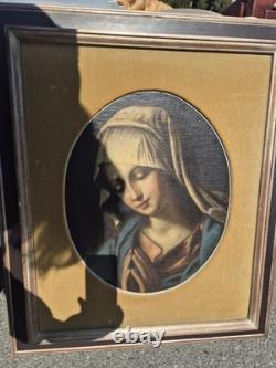 Tableau Ancien Sujet Sacré Huile sur Toile XVIIIe Siècle