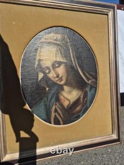 Tableau Ancien Sujet Sacré Huile sur Toile XVIIIe Siècle