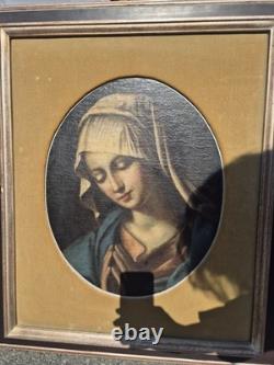 Tableau Ancien Sujet Sacré Huile sur Toile XVIIIe Siècle