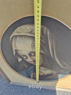 Tableau Ancien Sujet Sacré Huile sur Toile XVIIIe Siècle