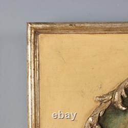 Tableau Ancien Vue du Port Huile sur Panneau XIXe Siècle Original
