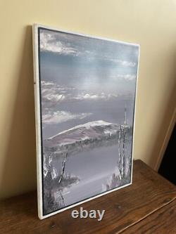 Tableau Ancien huile sur panneau à déchiffrer 1899-1988 paysage