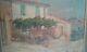 Tableau Ancien Huile Sur Toile Rue De Saint Tropez Pierre-paul Emiot 19 ème