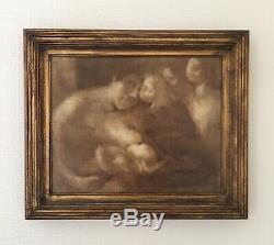Tableau Ancien-xix-xx Eme-eugene Carriere-maternité-rodin-derain-huile Sur Toile
