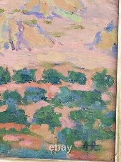 Tableau Provençal ancien Huile sur toile, 57 x64 cm