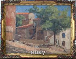 Tableau ancien, HST, Corse, Piana août 1929, Albert Grégoire-Ribet 1882-1966