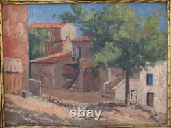 Tableau ancien, HST, Corse, Piana août 1929, Albert Grégoire-Ribet 1882-1966