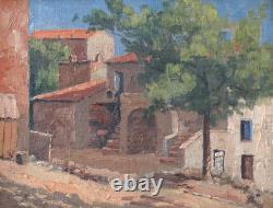Tableau ancien, HST, Corse, Piana août 1929, Albert Grégoire-Ribet 1882-1966