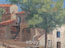 Tableau ancien, HST, Corse, Piana août 1929, Albert Grégoire-Ribet 1882-1966