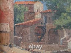 Tableau ancien, HST, Corse, Piana août 1929, Albert Grégoire-Ribet 1882-1966