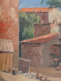 Tableau ancien, HST, Corse, Piana août 1929, Albert Grégoire-Ribet 1882-1966