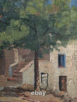 Tableau ancien, HST, Corse, Piana août 1929, Albert Grégoire-Ribet 1882-1966