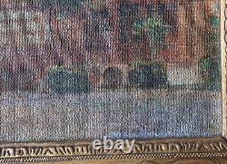 Tableau ancien Hotel de la BRINVILLIERS Huile sur Toile signée André NIVARD