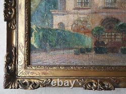 Tableau ancien Hotel de la BRINVILLIERS Huile sur Toile signée André NIVARD