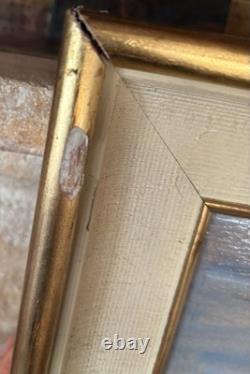 Tableau ancien Huile Sur Toile Paysage Prassi Giovanni (Napoli 1945) Dipinto