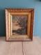 Tableau Ancien Huile Sur Bois Paysage