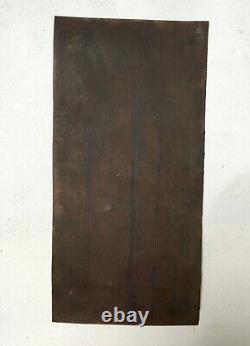 Tableau ancien, Huile sur cuivre, Athos Mousquetaire sur un tonneau, XIXe