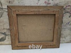 Tableau ancien Huile sur toile Peinture ancienne Bouquet de roses