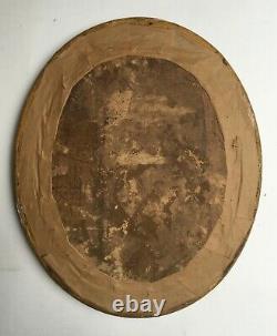 Tableau ancien, Huile sur toile marouflée sur carton, Baigneuses, XIXe ou avant