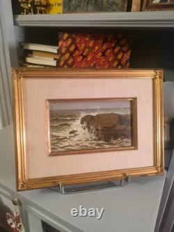 Tableau ancien. Marine. Huile sur bois. XIXème-début XXème