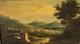 Tableau Ancien. Paysage Anim&eacute;. Peinture Huile Sur Toile